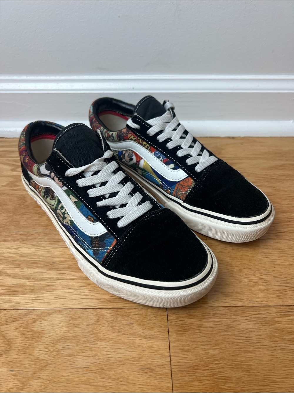 Vans Old Skool Mickey Mouse Comic Print Japan Exclusive V36 Men’s 7.5 Women’s 9